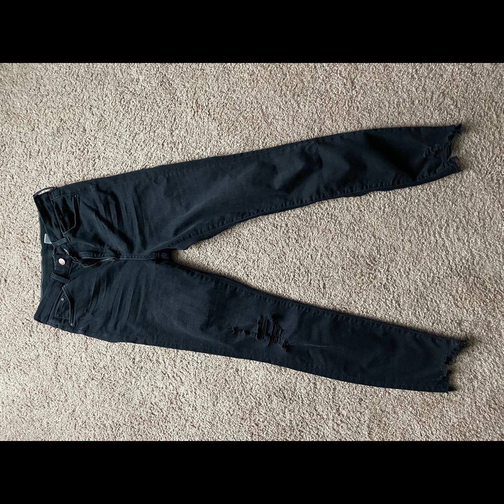 H&M High Waist Skinny Distressed Jeggings